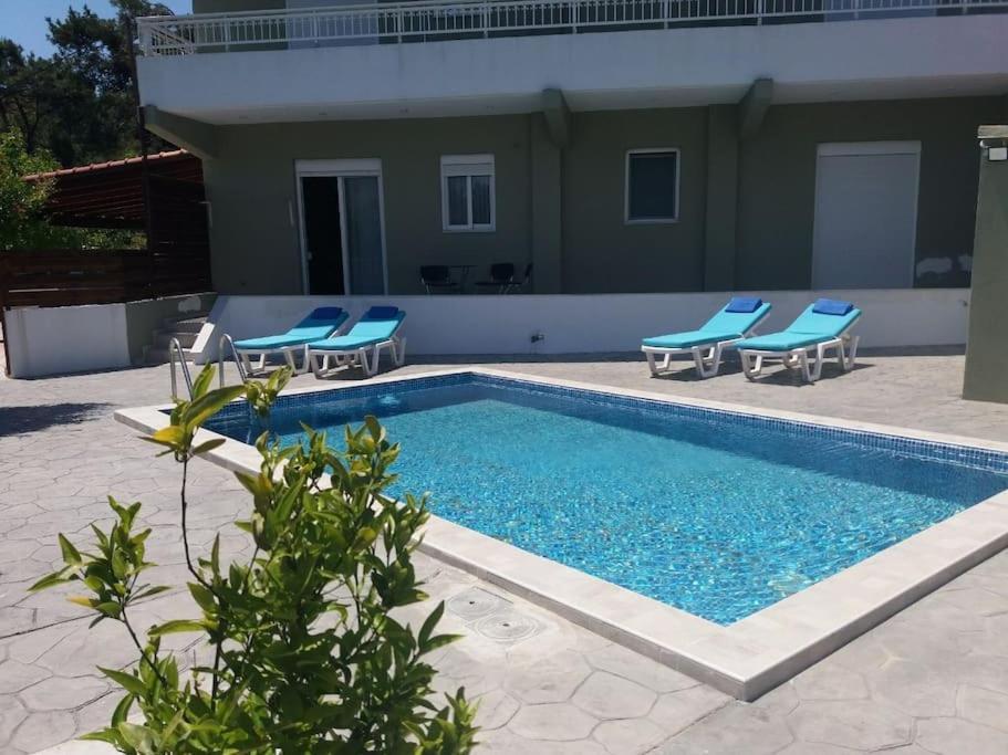 יאליסוס Greek Style Ground Floor Apartment & Pool מראה חיצוני תמונה